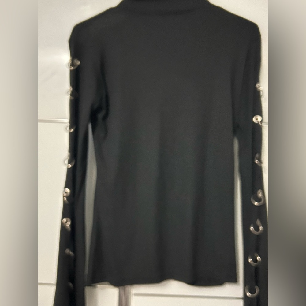 Women Top Knit Black XL by Barbara Mia